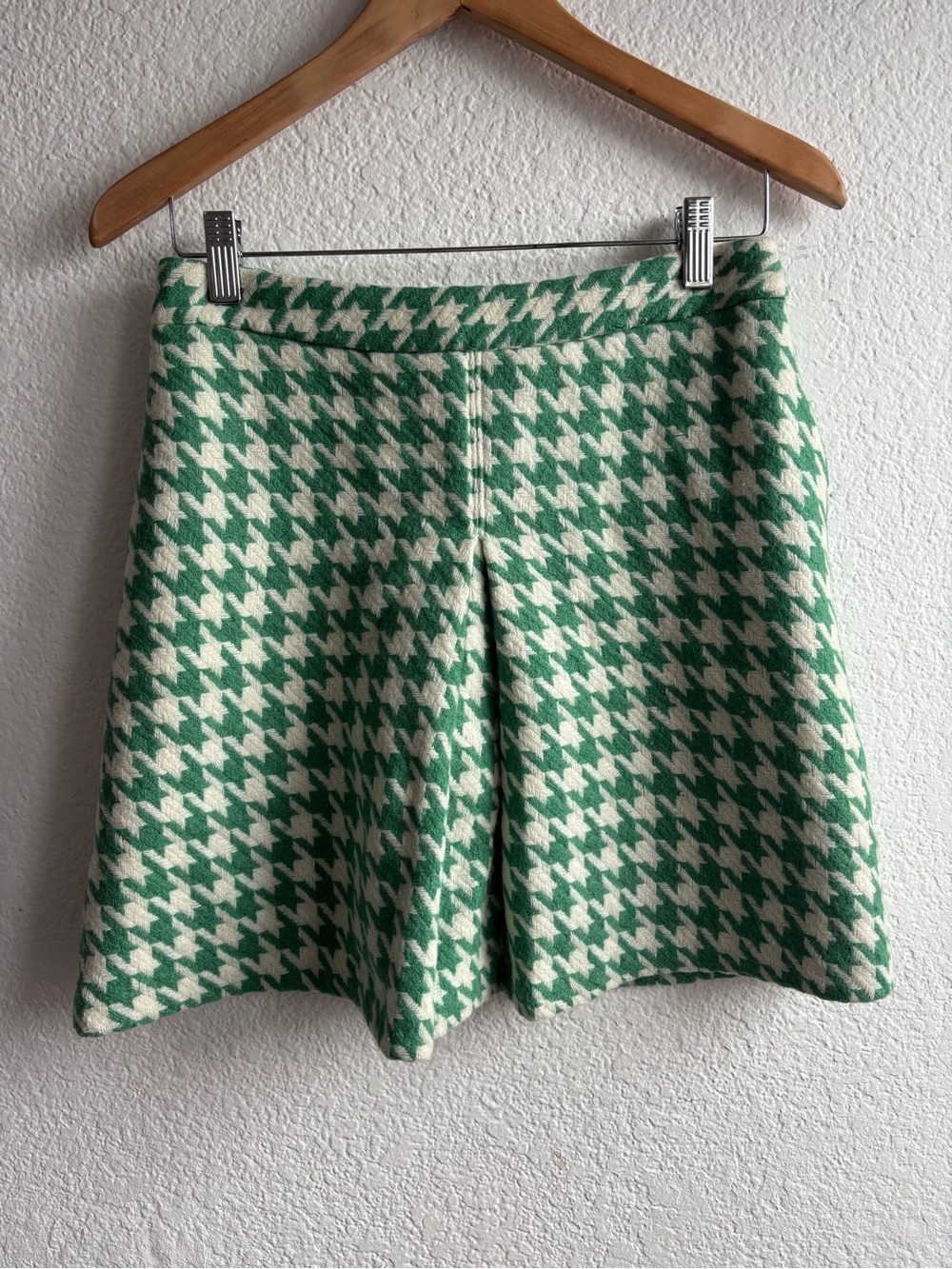 Paul & Joe For Target Green Houndstooth Womens Skirt Size 3